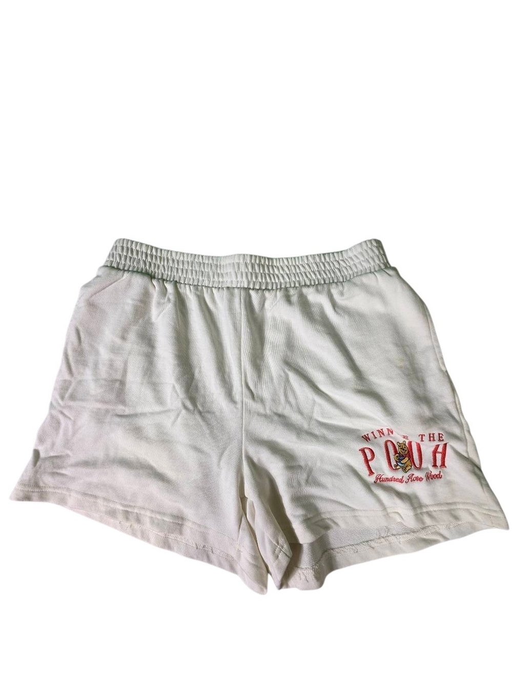 Disney Winnie the Pooh White Elastic Waist Shorts – XL